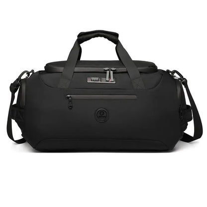 Sac de voyage cabine homme imperméable grande capacité avec compartiment chaussures, poche humide et sangle valise, idéal avion et courts séjours