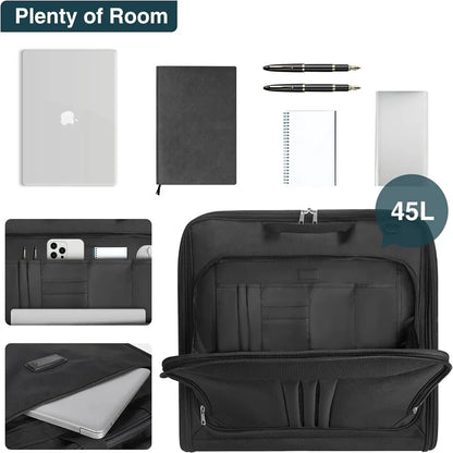 sac de voyage costume anti-froisse suspendu 45L, grande capacité, organisation compartiments multiples