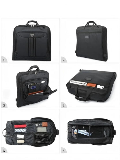 Sac de voyage costume anti-froisse suspendu, étapes d'usage et compartiments multiples