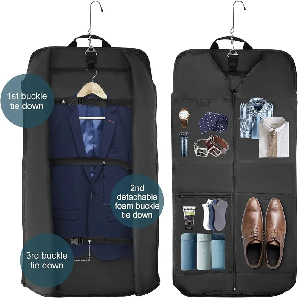 Sac de voyage costume anti-froisse suspendu rangement vêtements homme accessoires