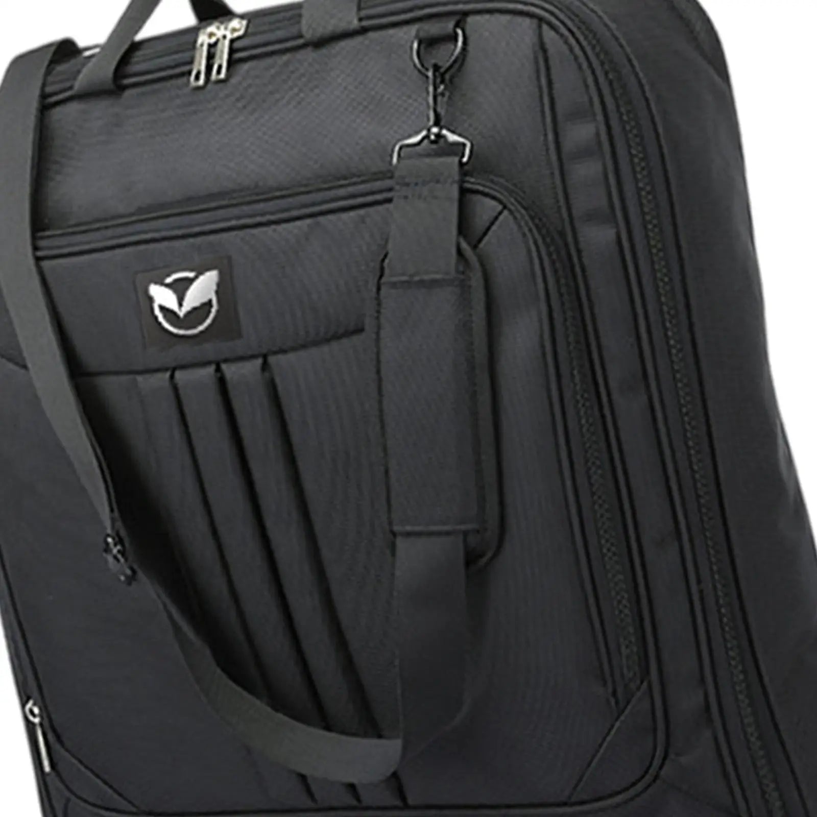 sac de voyage costume anti-froisse suspendu noir avec sangle longue traîne