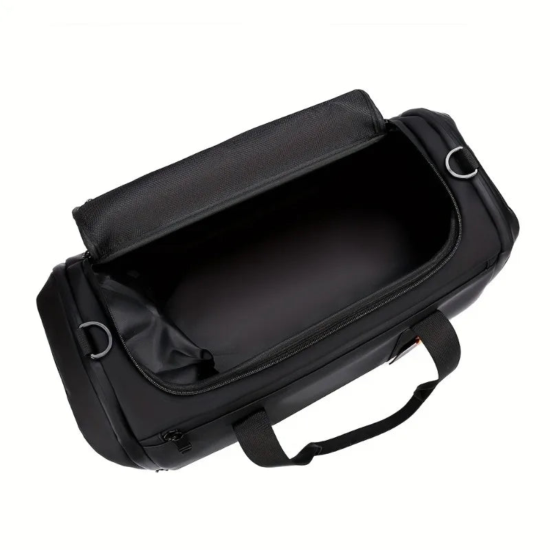 Sac de voyage grande capacité compatible bagage cabine, sac de voyage bagage à main idéal pour avion, sport et week-end, avec compartiment chaussures séparé, rangements intelligents multi-compartiments, sangle trolley pour valise, matériau PU et tissu Oxford durable, sac de voyage souple léger au style casual moderne, finitions soignées et qualité assurée pour homme et femme – Rangement Chic