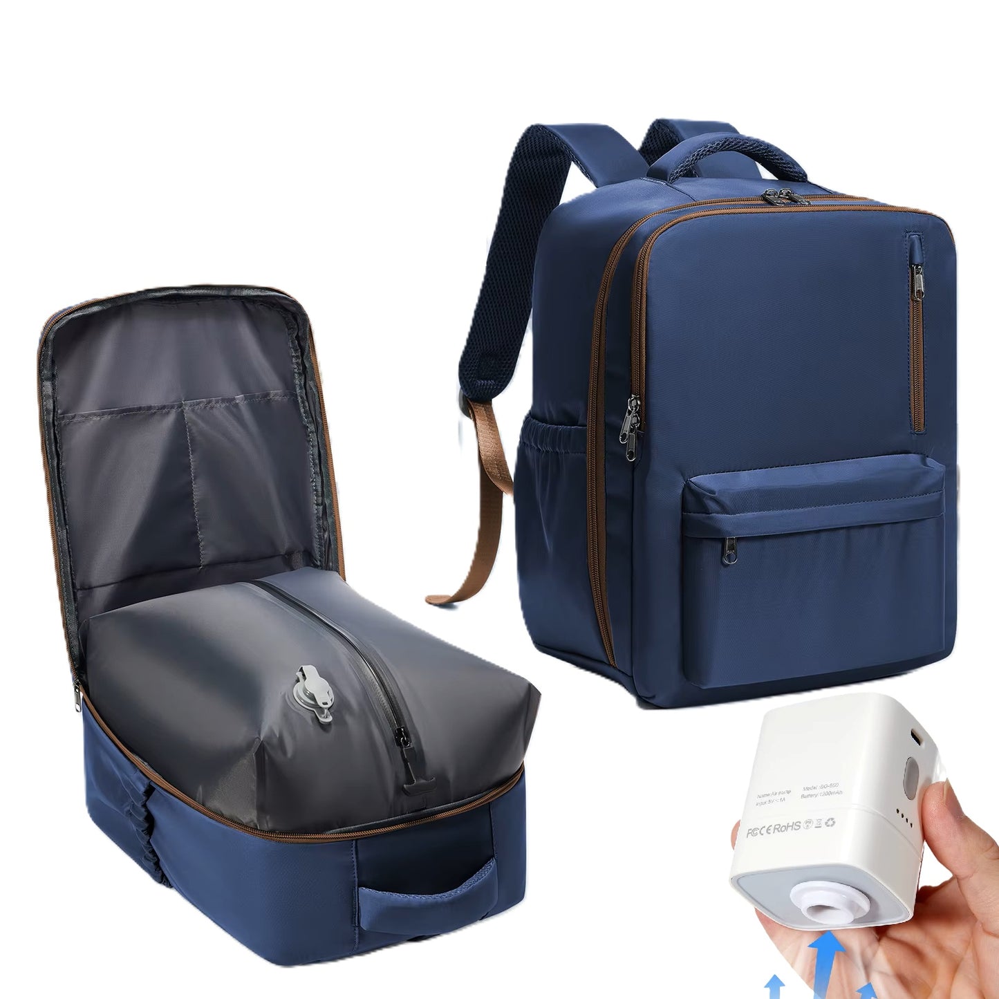 Sac a dos compression sous vide | CompressFly™