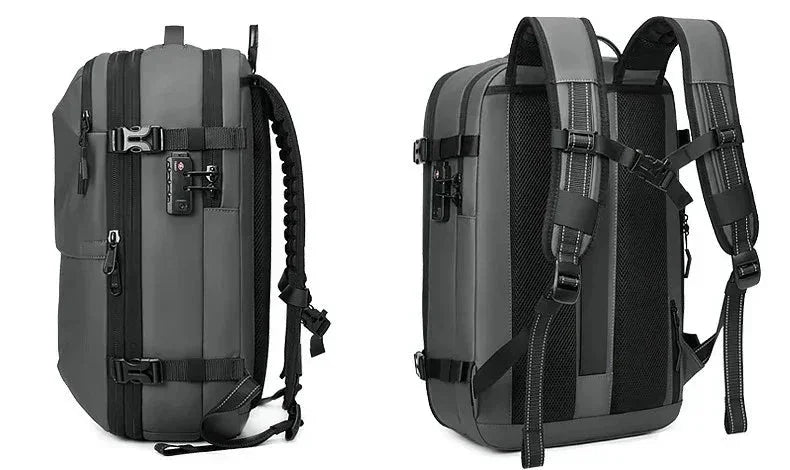 sac à dos compression sous vide Evasion Slim gris, rangement voyage compact, accessoires valise cabine