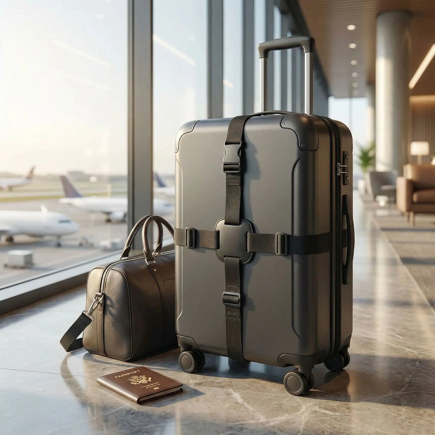  La sangle pour valise apporte une solution pratique pour voyager de manière plus organisée, que ce soit en avion, en train ou lors de trajets urbains. 