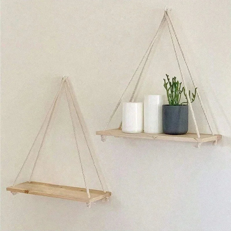 Suspension murale bois-corde pour plantes avec NaturaRack™