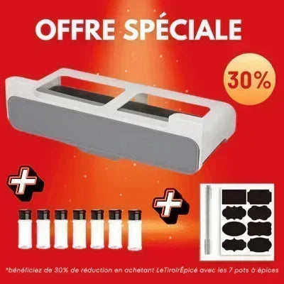 LeTiroirÉpicé tiroir à épices cuisine moderne, offre spéciale, rangement pots épices