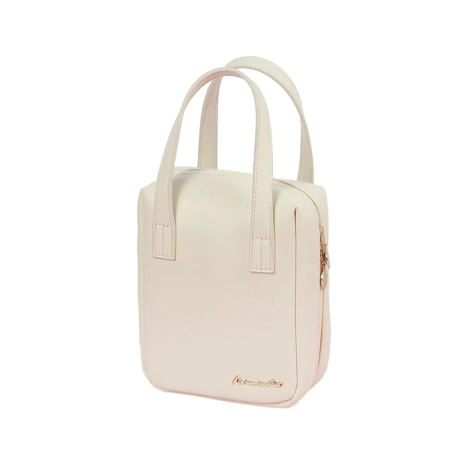 trousse de toilette voyage elegante et compacte en cuir PU disponible en plusieurs coloris pour organisation cabine