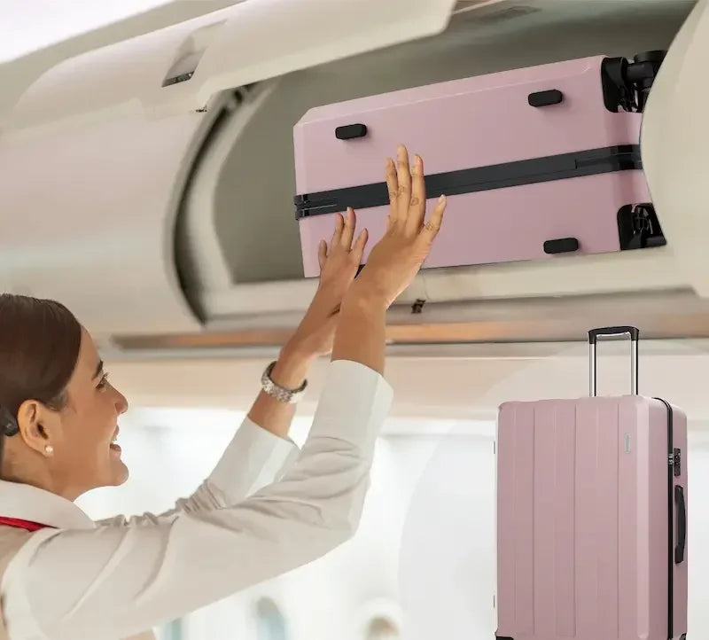 valise cabine Kittravel5 rose, long voyage, bagage à main compartiment avion
