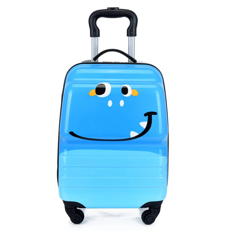 valise enfant 18 pouces a roulettes en abs coque rigide bagage enfant cabine theme animal 3d mignon pour voyage enfant vacances etudiant